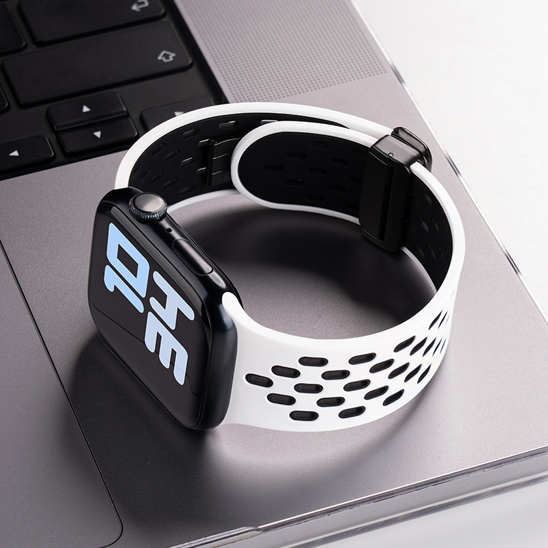 iwatch孔洞双色镂空折叠磁吸扣带