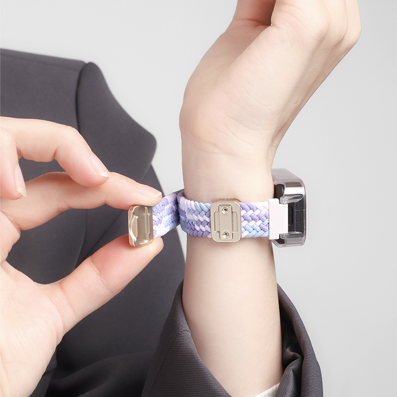 红米手环3/2表带编织磁吸扣腕带