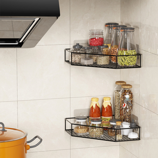 宇旺家浴室置物架卫生间转角壁挂式免打孔洗漱台化妆品收纳架墙上