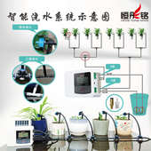 恒彤铭 双泵太阳能自动浇花器浇水器喷雾控制器滴灌系统滴水器