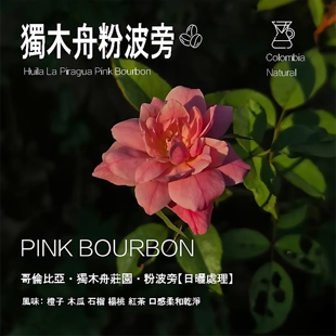 哥伦比亚独木舟庄园粉波旁Pink Bourbon日晒处理咖啡豆手冲单品豆