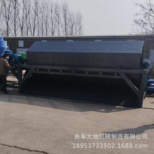 打磨废铁杂质抛光机压铸件六角滚筒抛光机6米长抽尘火烧铁干磨机