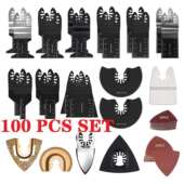 100Pcs通用快装 万用宝多功能摆动锯片套件