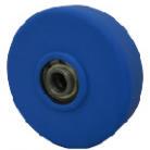 5寸双轴承蓝色MC尼龙单轮 怡合达 J-CRH01-D130-NX