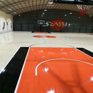厂家价格 室内体育篮球馆木地板 双拼A级运动专用羽毛球馆木地板