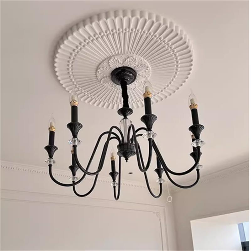 全铜客厅吊灯美式现代简约法式复古水晶轻奢卧室灯餐厅南洋风灯具