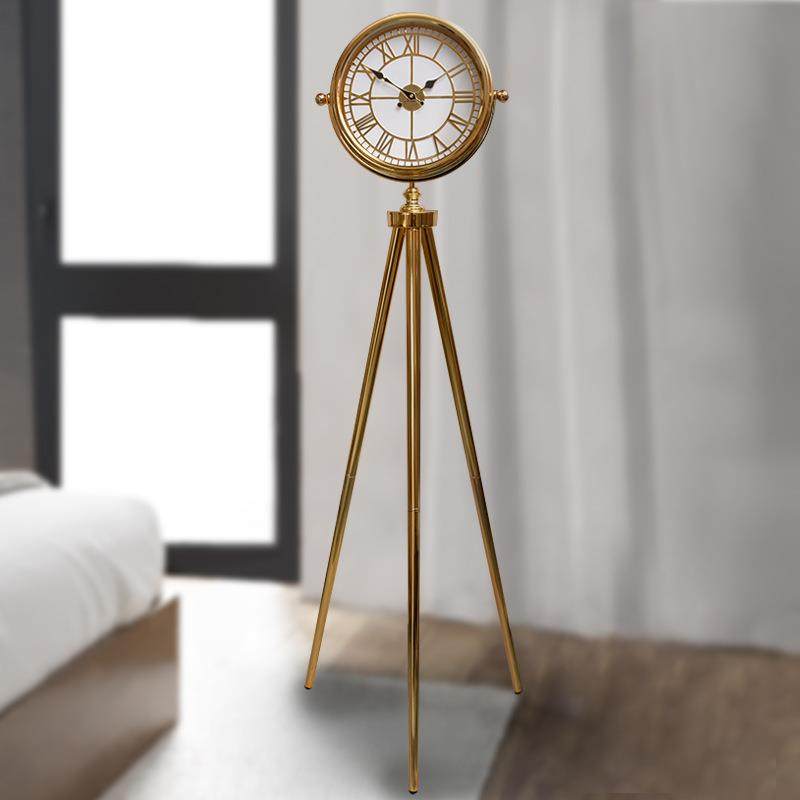 别墅客厅轻奢落地钟豪华立钟美式三脚台钟齿轮转动家居摆件台式钟,农机/农具/农膜,其它农用工具,淘宝优惠券,粉丝福利购,淘宝优惠卷