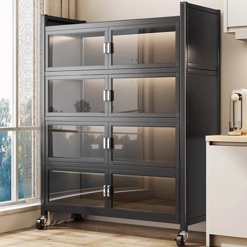 帅仕家用多功能微波炉收纳厨房置物架落地多层电器柜子橱柜储物柜