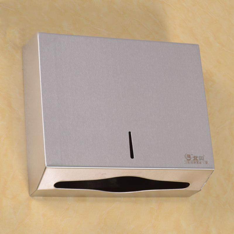 酒店卫生间不锈钢擦手纸架纸巾盒挂壁式长方形抽纸盒厕所厕纸盒