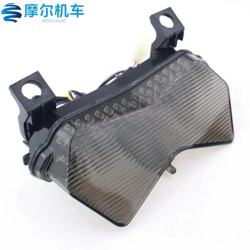 KAWASAKI 636 ZX6R 2003-04年LED改装后刹车灯尾灯带转向灯功能