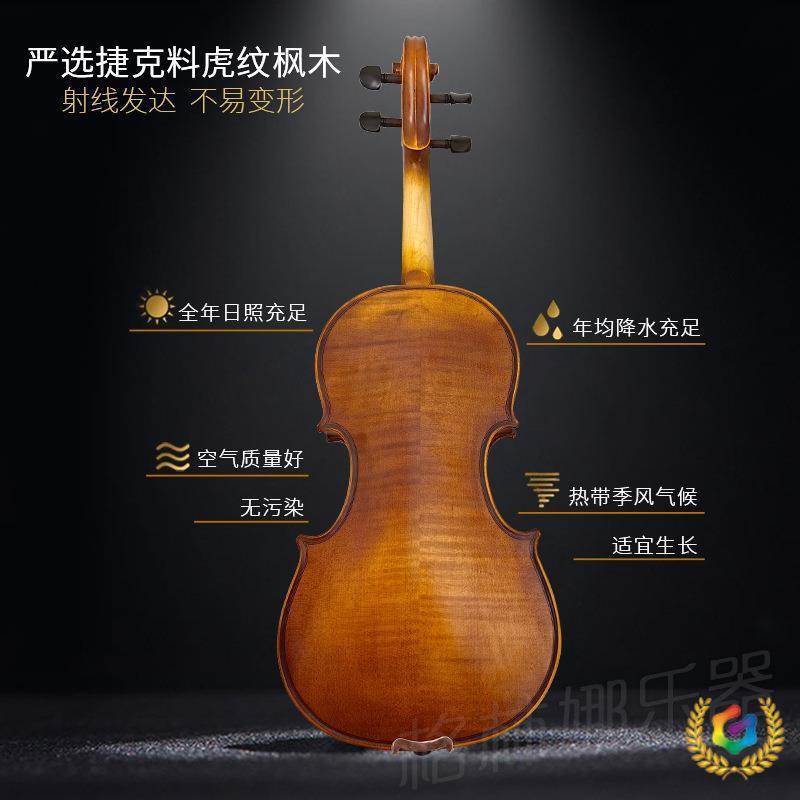 «»003小提琴 初学者学生学习实木哑光小提琴