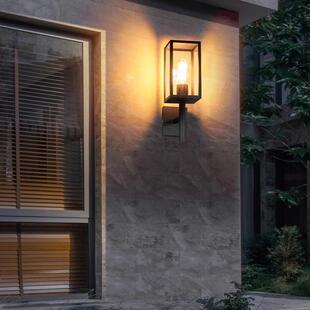 现代简约户外led壁灯 酒店创意过道楼梯走廊客厅复古钨丝灯泡壁灯