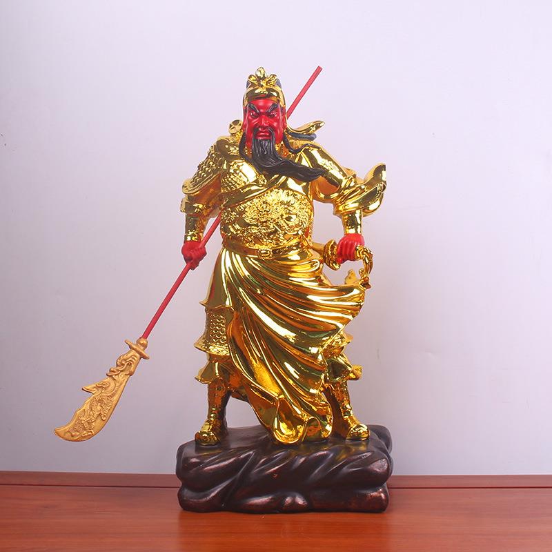 关帝圣君神像161926英寸树脂供奉正气关公家用武财神关二爷摆件