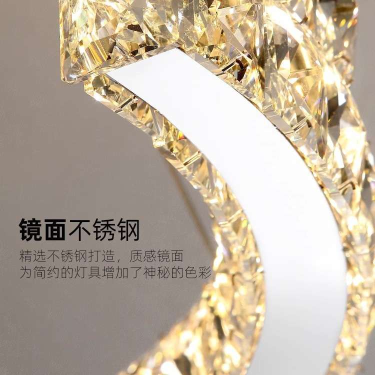 轻奢风水晶吊灯后现代简约意式家用客厅主灯卧室餐厅高端大气灯具
