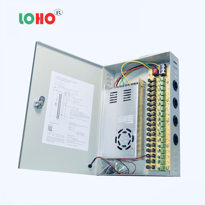原装12V3A5A10A15A20A30A40A4路9路18路开关电源自恢复集中供电箱