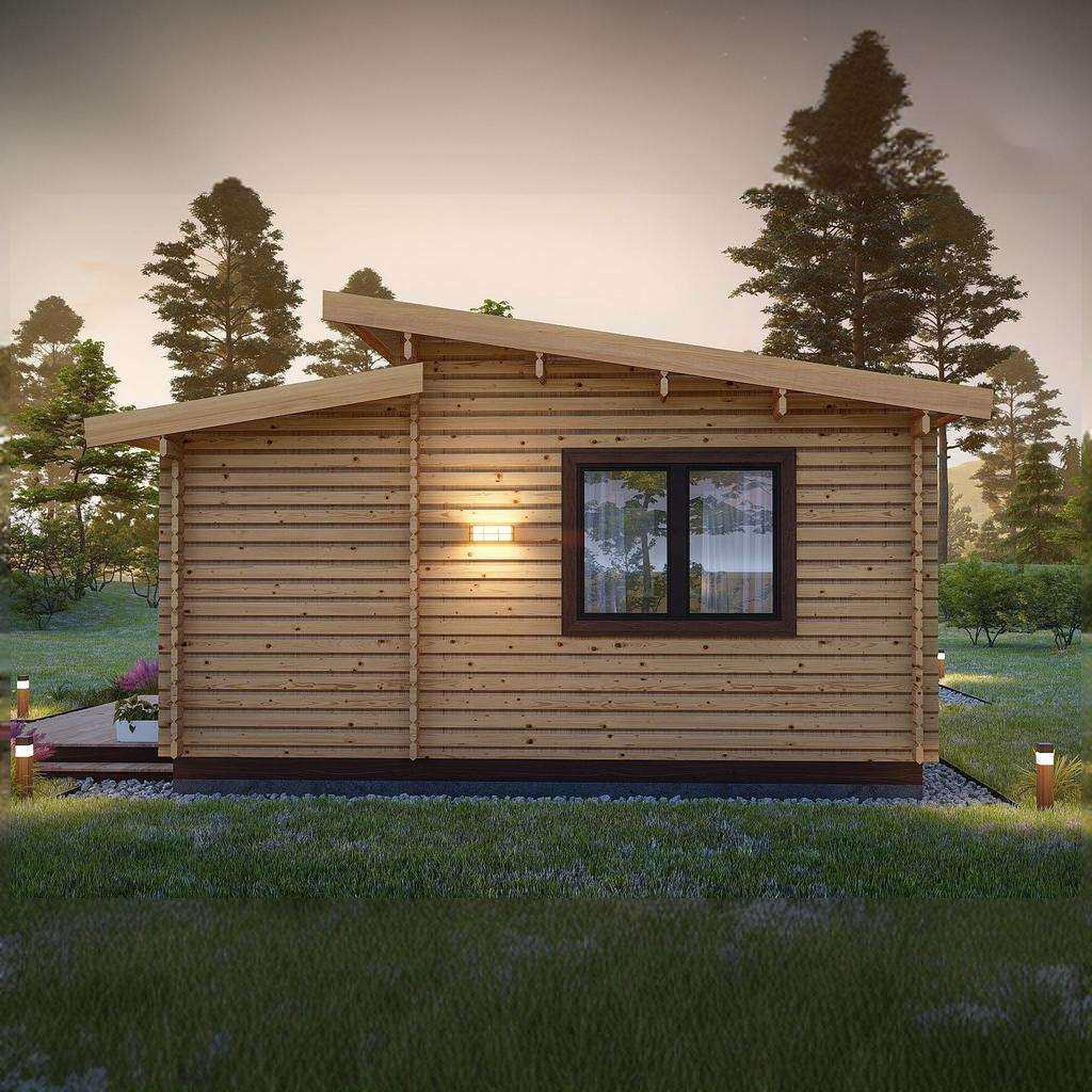 现代防腐木组装小木屋可移动户外庭院花园别墅设计耐用新中式简约