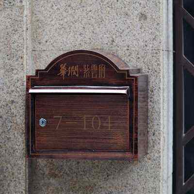 新定制欧式复古室外邮箱邮筒不锈钢防雨信报箱小区别墅挂墙信箱品