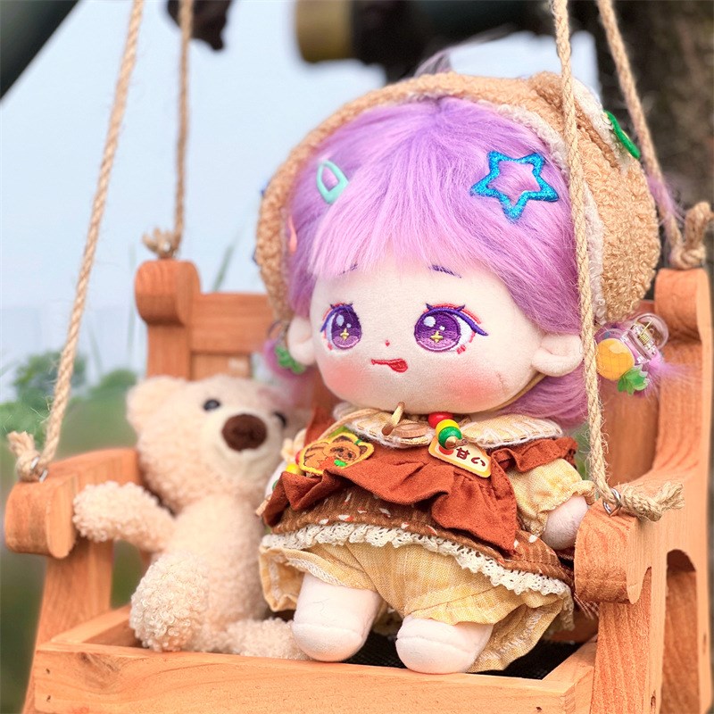 无属性现货炸毛棉花娃娃小葡星20cm毛绒可爱玩偶宝宝衣服节日礼物