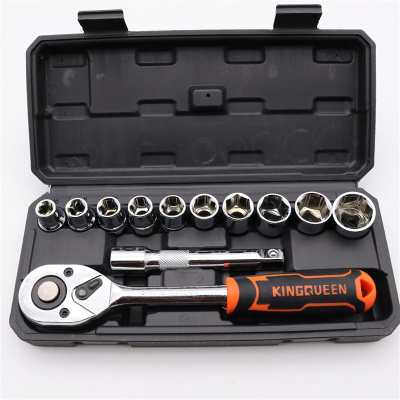 46件套装组套套筒扳手快速 小飞汽修汽车维修棘轮螺丝刀组合工具