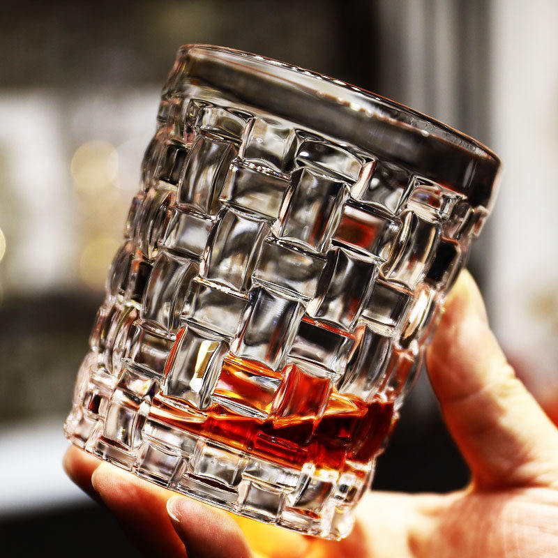 创意水晶玻璃杯耐热编织水杯茶杯果汁杯啤酒杯威士忌杯洋酒杯套装