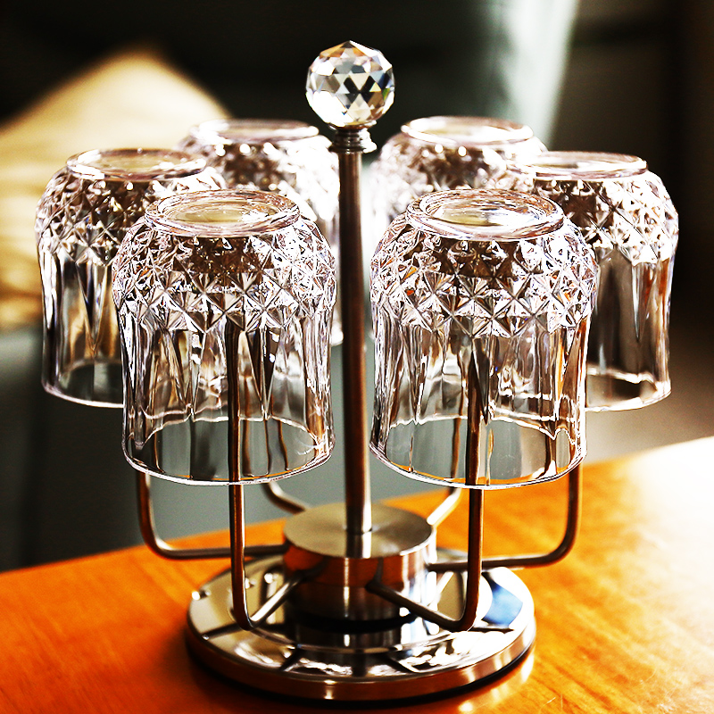 家用水晶玻璃创意啤酒杯果汁杯威士忌酒杯子洋酒杯水杯绿茶杯套装