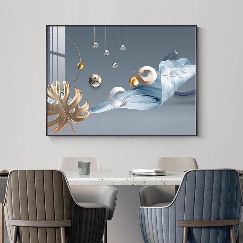 轻奢大气餐厅装饰画，高档餐桌，餐厅，餐厅挂画，现代简约卧室壁