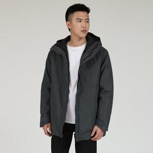 户外羽绒冲锋衣中长款秋冬季保暖三合一可拆卸防风衣登山服外套