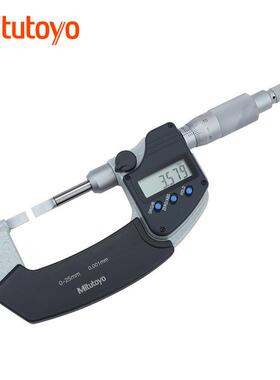 三丰薄片型千分尺422-230-30叶片千分尺0-25*0.001mmA型测头0.75