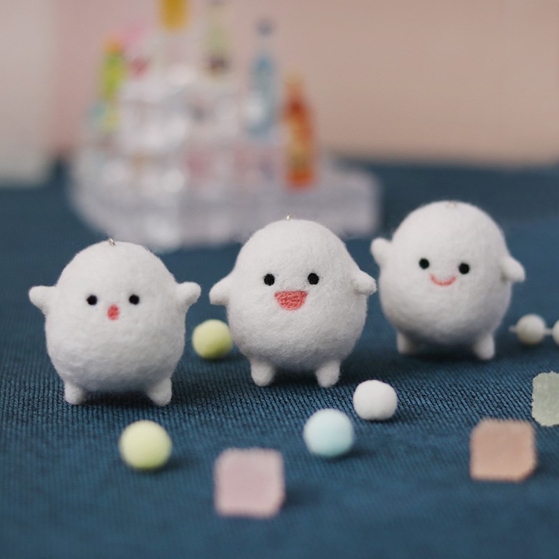 羊毛毡戳戳乐gdiy材料包手工制作 搓搓乐小动物初学者简单创意挂