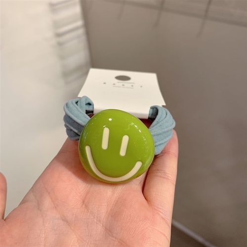 韩国发饰甜美撞色笑脸粗发圈皮筋可爱百搭马尾扎头绳高弹力绑发圈