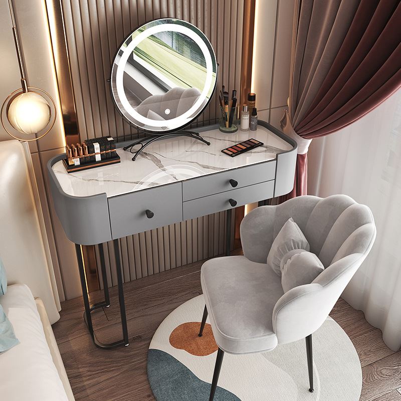 轻奢梳妆台卧室现代简约2022年新款风小户型感小户化妆桌