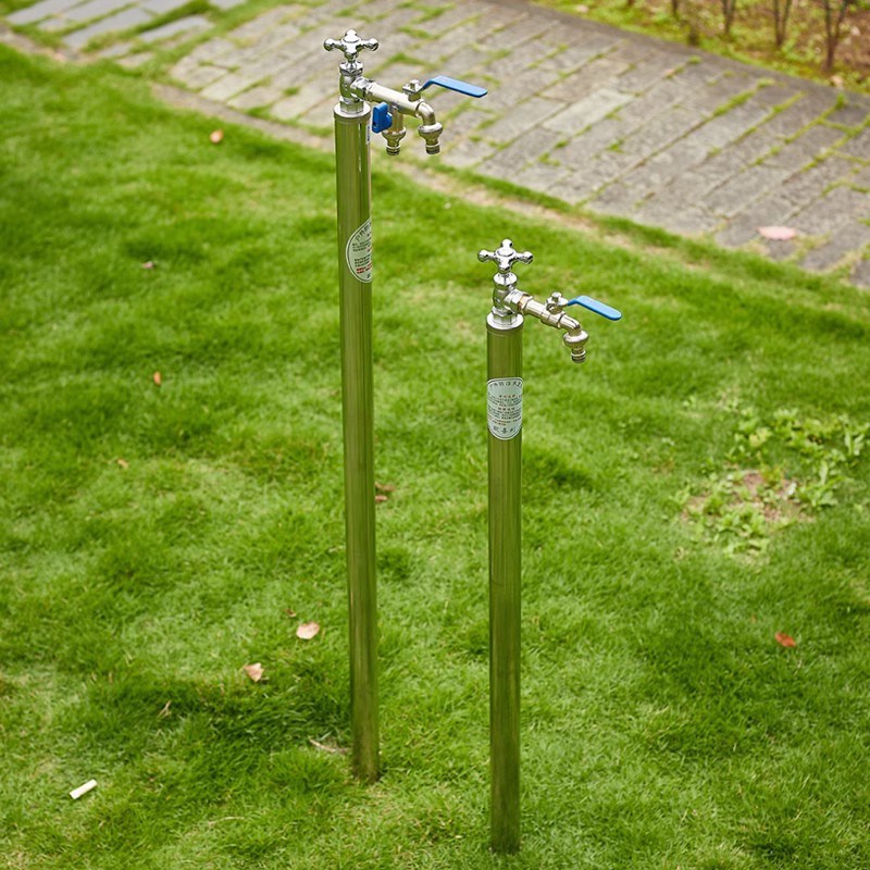冬季不结冰户外自来水管防冻裂神器不锈钢立柱水龙头室外庭院立杆