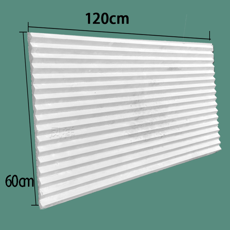 波浪型半圆半形石膏装饰板半圆柱水波纹吊顶造型板浮雕背景墙防火