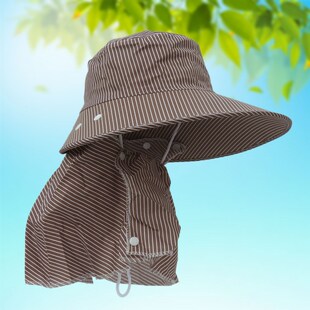 遮阳帽女士户外防晒帽子户外大沿不拆卸遮阳遮脸披肩采茶帽子大全