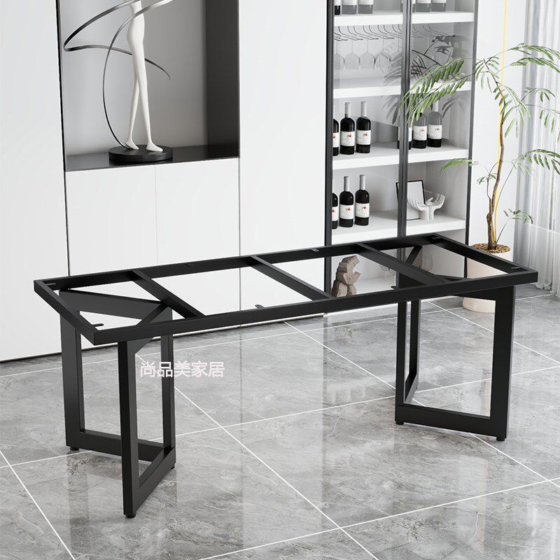 桌腿支架金属不锈钢岩板大理石支A撑脚三角铁艺定制桌子腿底座桌