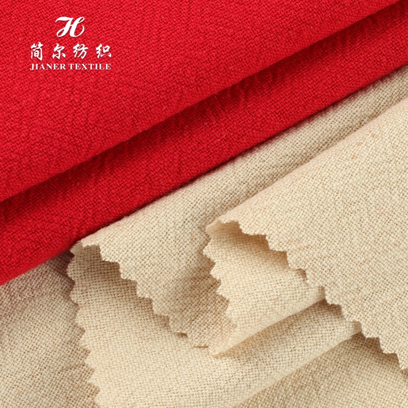 10*10亚麻粘洗水绉面98色纯棉现货睡衣男女童装裤服装面料