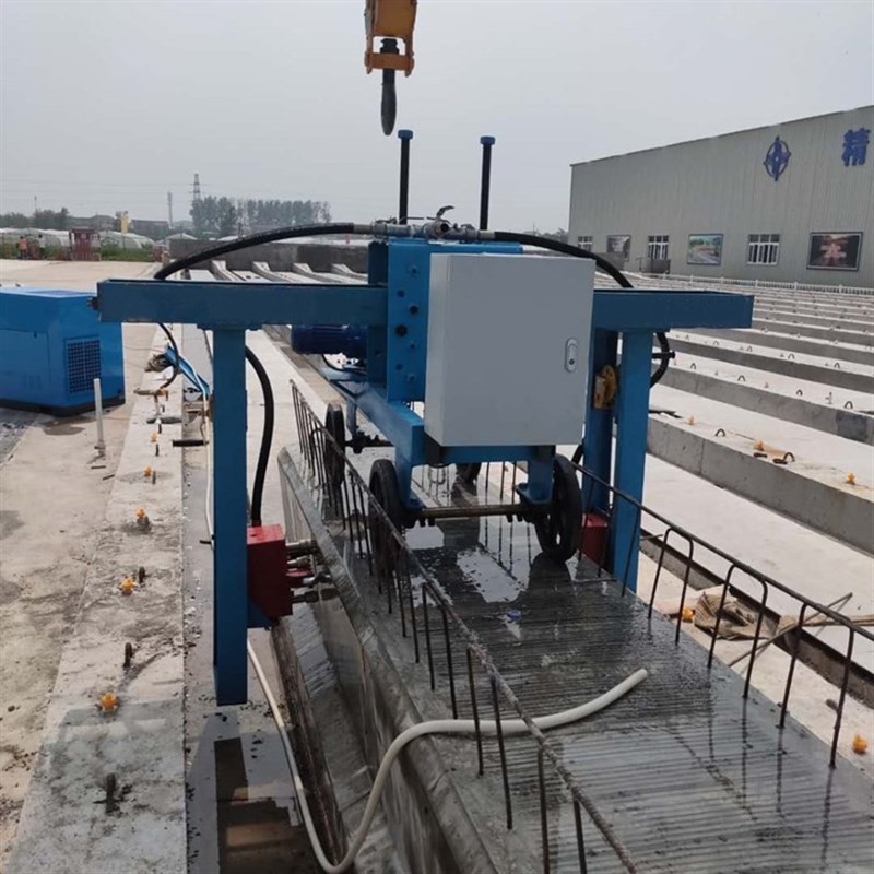 框架式混凝土自动凿毛机 多头带遥控空心板凿毛机