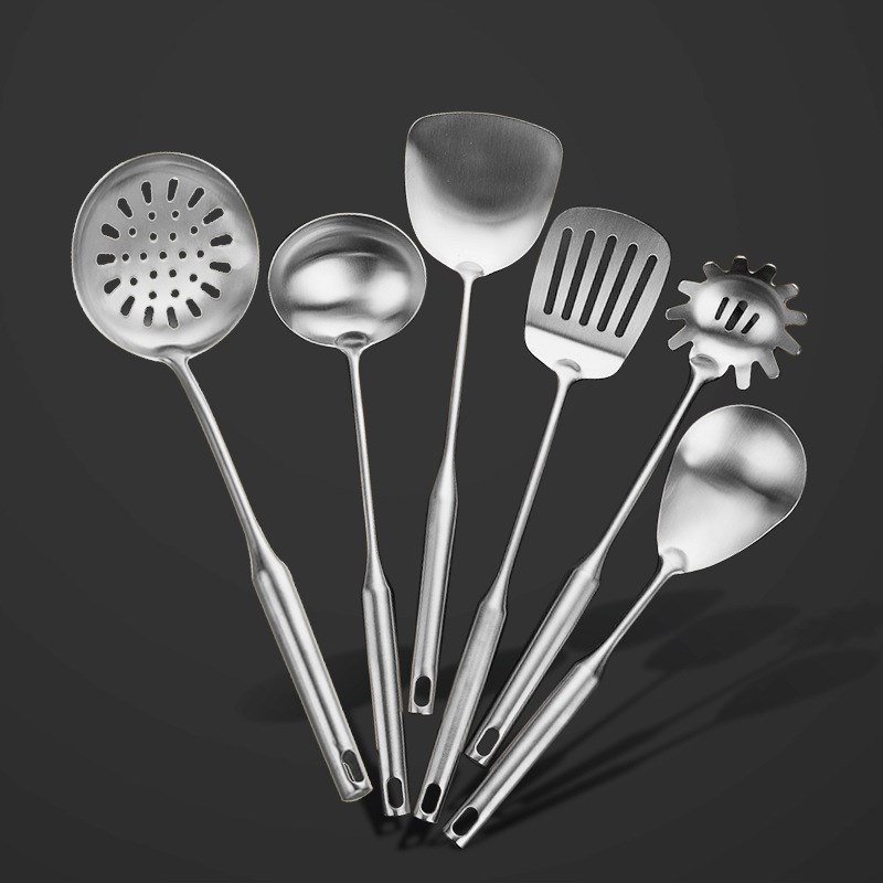 哑光不锈钢厨具汤勺锅铲漏铲饭勺厨具套装厨房用具厨房用品