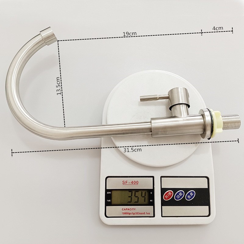 304不锈钢单冷厨房水龙头家用水槽洗菜盆不锈钢冷热洗脸盆可旋转