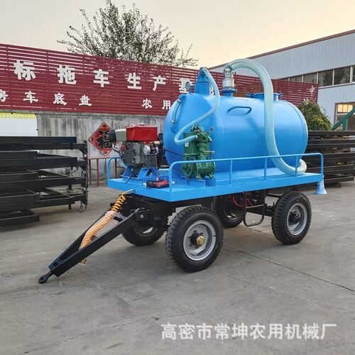 3吨吸污罐拖车 2100*1100*1100水罐拖车环卫园林绿化工具车