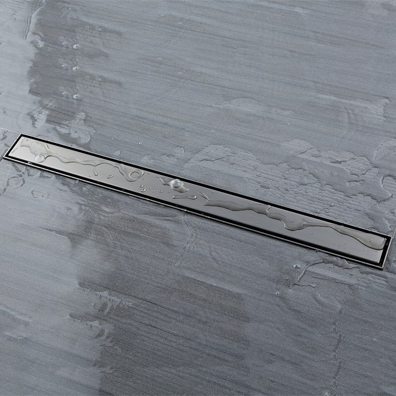 线性隐形地漏防臭长方形隐藏式可镶砖淋浴房加长条型304不锈钢