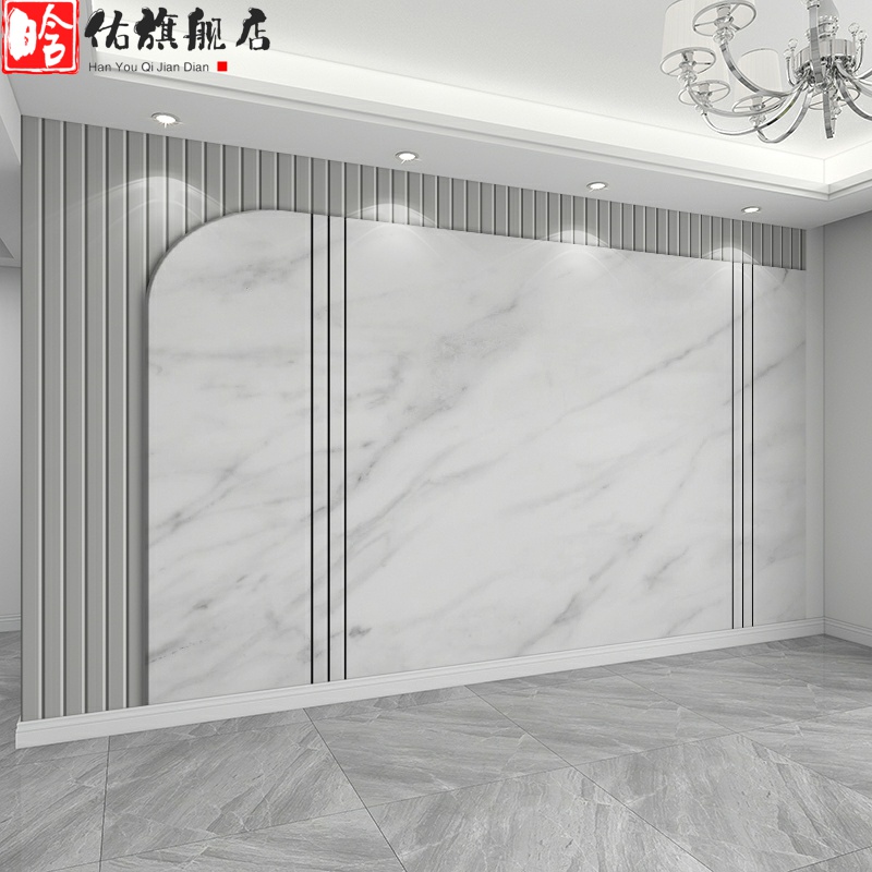 电视背景墙壁纸2022年新款壁A画客厅装饰壁布沙发大气墙纸影视墙图片
