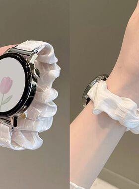 适用oppo watch x2mini手表带发圈手环oppowatchx2mini女款智能运动4Pro新款手表链新款手表2/1替换配件夏天