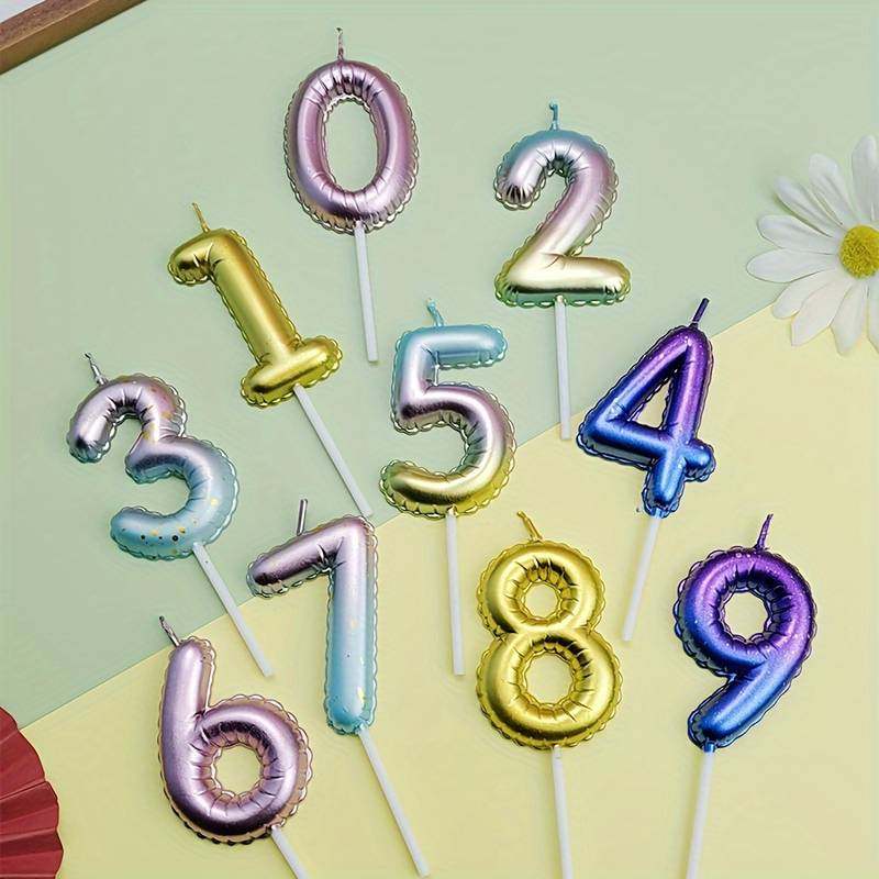 韩国ins渐变星空数字蛋糕蜡烛儿童生日周岁宝宝派对装饰场景礼物,节庆用品/礼品,气球,淘宝优惠券,粉丝福利购,淘宝优惠卷