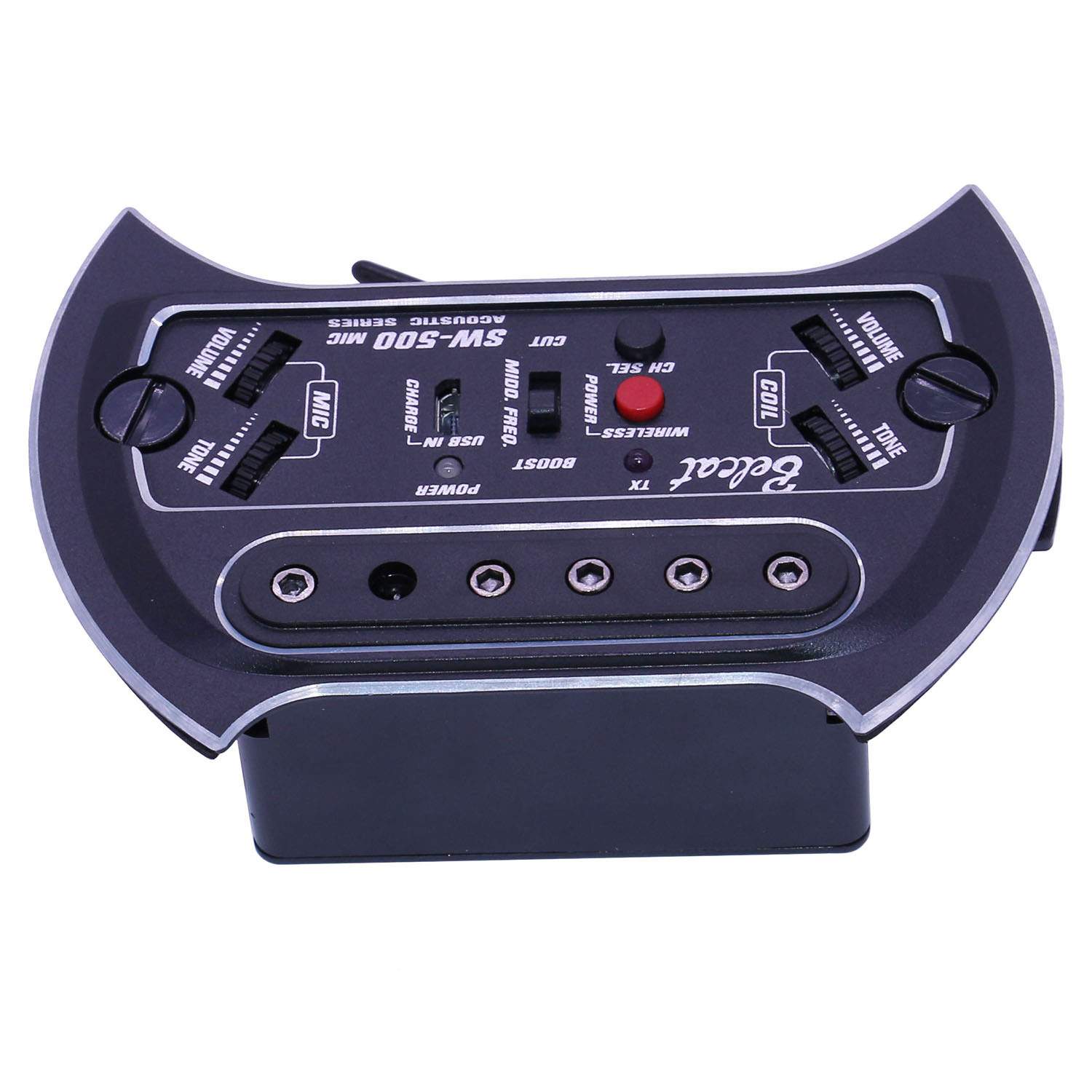 民谣木吉他音孔无线拾音器Belcat免开孔麦克风打板小清新便携环保