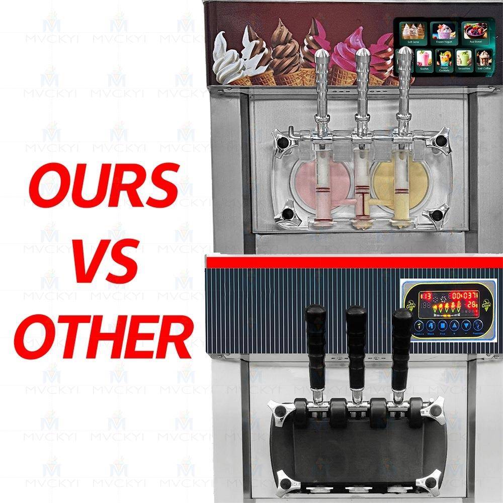 7头冰激凌机商用立式连续出料冰淇淋机价专利8功能冷饮雪糕机