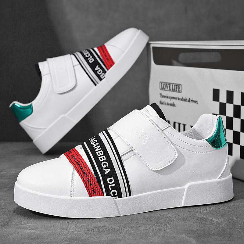 春夏男款低帮运动休闲鞋男时尚潮流百搭小白鞋板鞋一脚蹬懒人鞋男