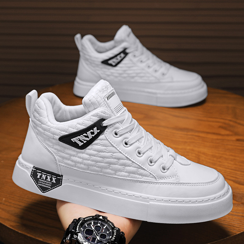 板鞋男款2025新款秋季男生潮流百搭内增高运动休闲高级感小白鞋子