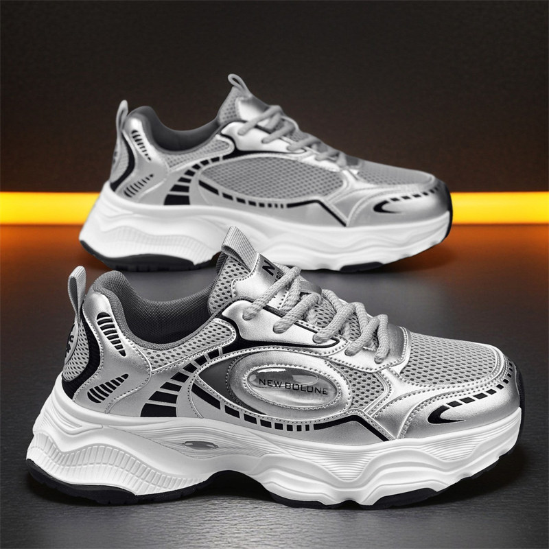 港风老爹鞋男款潮牌高级感休闲运动鞋初中生网面增高厚底百搭潮鞋,流行男鞋,老爹鞋,淘宝优惠券,粉丝福利购,淘宝优惠卷