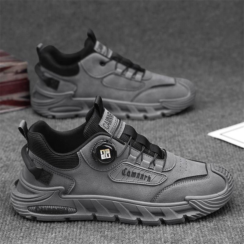 纽扣劳保男鞋2025新款春季工作鞋